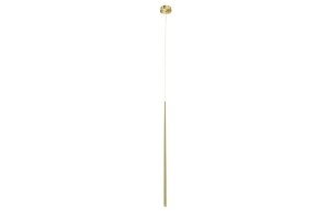 Lampa wisząca złoty smukły walec tuleja 75cm x 2,5cm Azzardo AZ3156 Louise LED 3W 3000K