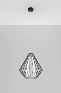 Demi Wisząca Sollux Lighting SL.0298 28cm czarny