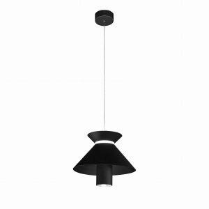 Czarna piaskowa lampa wisząca Vivida International 0077.30.NE Hollyaudrey LED 30W 35cm x 300cm