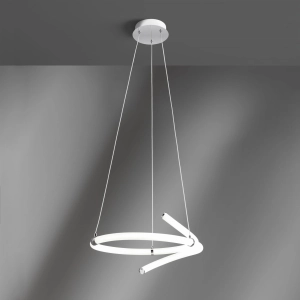 Lampa wisząca zagięte świecące tuby Vivida International 0093.31.CR DIM Light Line LED 37W 3000K 66cm x 260cm ściemnialna