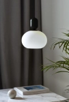 Lampa Wisząca Szklana Kula Skandynawska Nordlux 2011003003 Notti E27 20cm x 200cm czarny biały