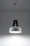 Casco Biała/Czarne Drewno Wisząca Sollux Lighting SL.0387