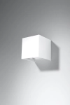 Lampa ścienna biała kostka sześcian Sollux Lighting SL.0544 Luca LED 6W 3000K