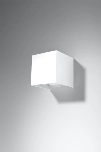 Lampa ścienna biała kostka sześcian Sollux Lighting SL.0544 Luca LED 6W 3000K