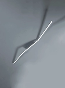 Biała lampa sufitowa zagięta listwa Vivida International 0041.22.BI WN Bow LED 30W 3000-4000K 142cm