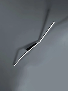 Czarna lampa sufitowa zagięta listwa Vivida International 0041.22.NE WN Bow LED 30W 3000-4000K 142cm
