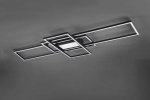 Lampa Sufitowa Plafon nowoczesny Trio 620010442 Irvine LED 60W pilot zmiana barwy ściemniacz 42cm x 105cm czarny
