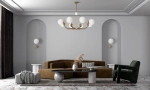 Lampa Wisząca Żyrandol szklane kule Maytoni MOD109PL-08BS Rendez-Vous 8xE14 103cm z 79cm złoty