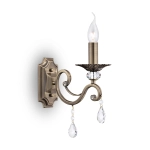 Lampa ścienna Kinkiet Świecznik z kryształami Maytoni RC247-WL-01-R Grace E14 12x27x39cm mosiądz