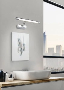 Lampa ścienna Kinkiet Nowoczesny Galeryjka Nad Lustro Obraz Maytoni MIR003WL-L16CH Fino LED 16W 3000K IP20 72cm x 20cm chrom regulowany
