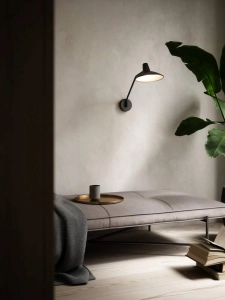 Lampa ścienna Kinkiet Regulowany z kablem i włącznikiem Nordlux 2120551003 Darci E14 23x36x55cm czarny