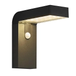 Zewnętrzna lampa ścienna solarna Nordlux 2118231003 Alya LED 5W 3000K IP44 czujnik ruchu zmierzchu 20x20cm Czarny 