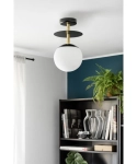 Lampa Sufitowa UMMO PLB12303 Plaat B E27 czarny/mosiądz