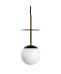 Lampa Wisząca UMMO PLA132P0 Plaat A E27 czarny/mosiądz