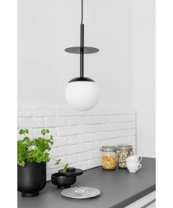 Lampa Wisząca UMMO PLA122P0 Plaat A E27 czarny