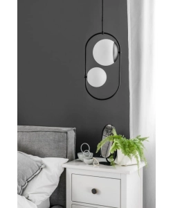 Lampa Wisząca UMMO KOC222P0 Koban C 2xG9 czarny