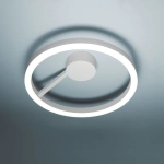 Biała lampa sufitowa ring 30cm Vivida International 0001.20 Hurricane LED 16W 3000K