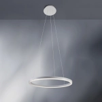 Lampa wisząca biały okrąg 60cm Vivida International 0001.30 Hurricane LED 38W 3000K