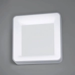Biały kwadratowy zaoblony plafon z białym spodem Vivida International 0044.21.BI Inner S LED 50W 3000K 60cm