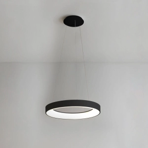 Czarna lampa wisząca obręcz 60cm Vivida International 0043.30.NE Inner R LED 50W 3000K