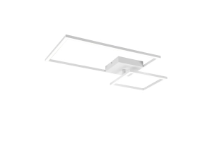 Lampa sufitowa nowoczesna linearna geometryczna prostokątna biała z regulowaną jasnością RL R62642131 Padella LED 25W 3000K 63cm