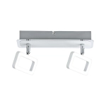 Oprawa ścienno-sufitowa FRAME LED 2x4,5W 2x320lm 3000K 230V biały mat / chrom / metal Paulmann PL66639