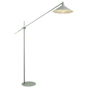 Duża lampa stojąca podłogowa Argon 4733 Nashville E27 220cm szałwia mosiądz