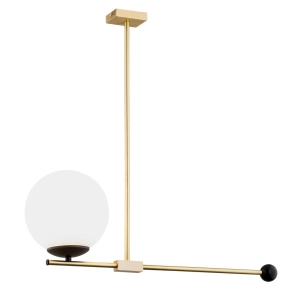Lampa wisząca Argon 4738 Megan 2xE14 Mosiądz Czarny