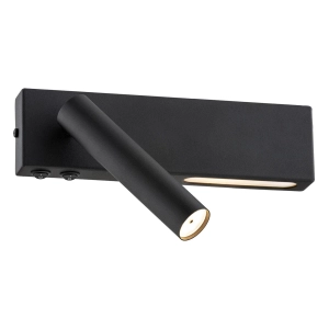 Lampa ścienna kinkiet z regulowanym reflektorem Argon 1035 Jasper G9 + LED 4,5W 3000K czarny