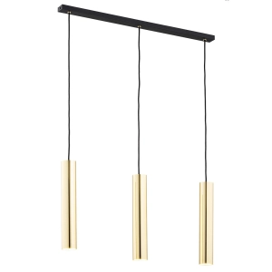Lampa wisząca nad stół Argon 6113 Gomera Plus 3xGU10 mosiądz czarny