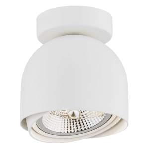 Biała lampa sufitowa punktowa spot Argon 4710 Garland ES111 14x14cm z żarówką