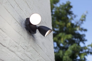 Zewnętrzna lampa stojąca słupek ogrodowy Lutec 7622221012 Shrimp LED 23,5W 4000K IP54 Czarny