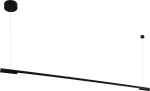 Czarna ściemnialna lampa wisząca listwa ledowa 150cm Max Light P0358d Organic LED 26W 3000K