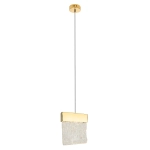 Dekoracyjna złota ściemnialna lampa wisząca Max Light P0428d Vetro LED 4,5W 3000K CRI90 13cm