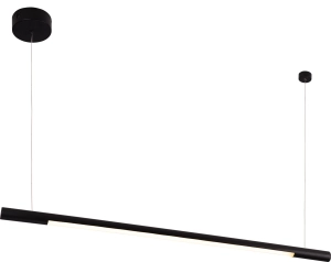 Czarna ściemnialna ledowa lampa wisząca listwa 100cm Max Light P0354d Organic LED 16W 3000K