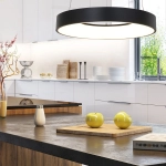 Czarna okrągła lampa wisząca ledowa Steinhauer 2695ZW Ringlede LED 40W 2700K 48cm