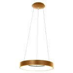 Złota okrągła lampa wisząca ledowa Steinhauer 2695GO Ringlede LED 40W 2700K 48cm
