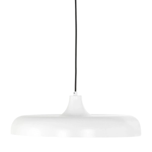 Biała okrągła lampa wisząca nad stół Steinhauer 2677W Krisip E27 50cm