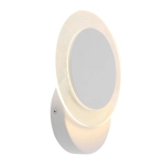 Biała nowoczesna lampa ścienna kinkiet ledowy okrągły Steinhauer 2564W Lido LED 8W 2700K 17cm