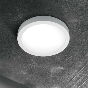 Biała okrągła lampa sufitowa ścienna Ideal Lux 138596  Universal Round LED 13,5W 1250LM 3000K 17cm x 4cm