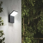 Antracytowa zewnętrzna lampa ścienna nowoczesny kinkiet elewacyjny Ideal Lux 209845 Style LED 9W 1150LM 4000K IP54 120stopni