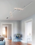 Lampa sufitowa listwa Trio 674610507 Indira LED 3x6W 2x3,5W ściemniacz nikiel
