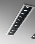 Podłużna czarna lampa z ramką wpuszczana w sufit Ideal Lux 206233 Lika LED 20W 1750LM 3000K 29stopni 27,8cm