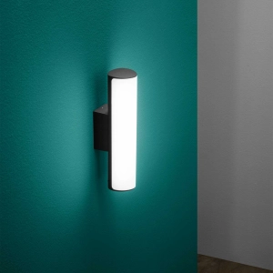 Antracytowa zewnętrzna lampa ścienna kinkiet walec na elewację Ideal Lux 172408 Etere LED 10W 1130LM 4000K IP44