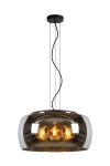 Lampa wisząca z szklanym lustrzanym okrągłym kloszem Lucide 45401/50/65 Olivia 3xE27 50cm x 180cm