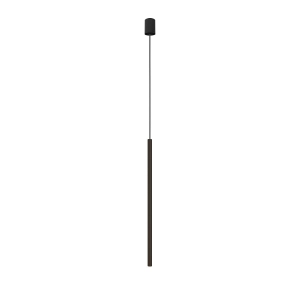Smukła podłużna czarna lampa wisząca walec tuba Nowodvorski 8433 Laser 750 G9