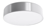 Okrągły szary plafon z tworzywa sztucznego Sollux Lighting SL.0918 Arena 4xE27 55cm x 11cm