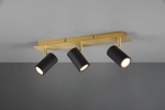 Lampa sufitowa punktowa spot Trio 802400380 Marley 3xGU10 regulowane czarny