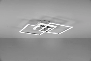 Lampa sufitowa nowoczesna dwa kwadraty chrom regulowana jasność RL R62793406 Venida LED 25W 3000K 57cm