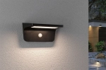 Oprawa elewacyjna CYRUS LED solar + czujnik ruchu 350lm 3000K IP44 antracytowy/ tworzywo sztuczne Paulmann PL94505